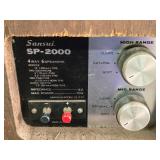 Lot of (2) Sansui Wooden Box Speakers 4-Way 6-Speaker 8-ohm Lot of (2) Sansui Wooden Box Speakers 4-Way 6-Speaker 8-ohm