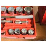 3/4"-drive Socket Set with Plastic Case