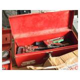 Metal Tool Box with Assorted Hand Tools Metal Tool Box with Assorted Hand Tools