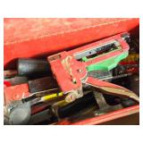 Metal Tool Box with Assorted Hand Tools Metal Tool Box with Assorted Hand Tools