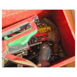 Metal Tool Box with Assorted Hand Tools Metal Tool Box with Assorted Hand Tools