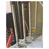 Lot of (4) Adjustable Scaffold Footings