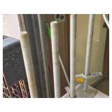 Lot of (4) Adjustable Scaffold Footings