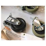 4ct. Bag of Caster Wheels with Spacers + (1) 4" Rigid Caster