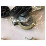 4ct. Bag of Caster Wheels with Spacers + (1) 4" Rigid Caster
