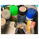 Lot of (1 Tote) Assorted Painting Supplies
