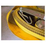 Lot of (2) Flat Hook Ratchet Tie-Downs 3"x30