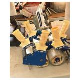 Lot of (7) (6) 3", (1) 2" Assorted Tape Dispensers (6) 3", (1) 2"