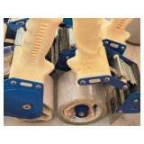 Lot of (7) (6) 3", (1) 2" Assorted Tape Dispensers (6) 3", (1) 2"