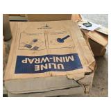 (2) 18" Wide Poly Rolls (partial), (1) Case of 3" Wide Uline Mini Wrap (15 rolls per case), (5) Hand-Held Dispensers