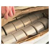 (2) 18" Wide Poly Rolls (partial), (1) Case of 3" Wide Uline Mini Wrap (15 rolls per case), (5) Hand-Held Dispensers