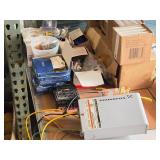 Assorted Electical Items - Caps, Switches, Dimmers, Outlets, A-23 Battiers