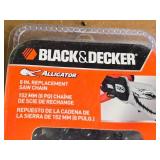 Lot of (3) Black & Decker® Alligator Gasoline 6" Replacement Chain Saw Chains (in original packaging)