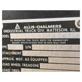 Allis-Chalmers Propane Fork Lift Allis-Chalmers Propane Fork Lift