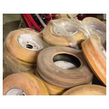 Lot of (1 Pallet) Pitching Machine Wheels Lot of (1 Pallet) Pitching Machine Wheels