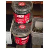Lot of (3 Pails) Senco Dura Spin Collated Drywall Screws - #8x2-1/2", #7x2", #6x1-5/8" Lot of (3 Pails) Senco Dura Spin Collated Drywall Screws - #8x2-1/2", #7x2", #6x1-5/8"