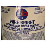 Lot of (8) Pure Bright Germicidal Ultra Bleach 1-Gallon Plastic Bottles Lot of (8) Pure Bright Germicidal Ultra Bleach 1-Gallon Plastic Bottles