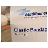 Lot of (5 Boxes) Med Source Elastic Bandages 6"x5-yd MS-EB006 10-count ( 50 total items ) Lot of (5 Boxes) Med Source Elastic Bandages 6"x5-yd MS-EB006 10-count ( 50 total items )