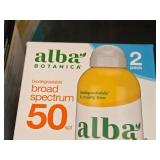 Lot of (4 Boxes) Alba Botanica Sunscreen Spray | Broad Spectrum SPF 50 8-fl.oz. 2-count ( 8 total items ) Lot of (4 Boxes) Alba Botanica Sunscreen Spray | Broad Spectrum SPF 50 8-fl.oz. 2-count ( 8 total items )