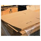 Lot of (1 Pallet / 45+) Cardboard Box Flats 19" x 32" x 14" Lot of (1 Pallet / 45+) Cardboard Box Flats 19" x 32" x 14"