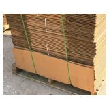 Lot of (1 Pallet / 80) Cardboard Box Flats 19" x 32" x 14" Lot of (1 Pallet / 80) Cardboard Box Flats 19" x 32" x 14"