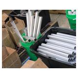 Lot of (1/2 Pallet / 1 Pail + 1 Tote) Aluminum Tubes Lot of (1/2 Pallet / 1 Pail + 1 Tote) Aluminum Tubes