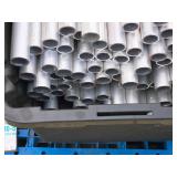Lot of (1/2 Pallet / 1 Pail + 1 Tote) Aluminum Tubes Lot of (1/2 Pallet / 1 Pail + 1 Tote) Aluminum Tubes