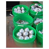 Lot of (3 Pails) Aluminum Parts Lot of (3 Pails) Aluminum Parts
