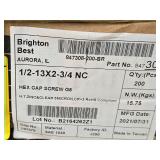 Lot of (1/2 Pallet) Misc Hardwares - Carriage Bolts, Hex Cap Screws, Hand Wheel Nuts Lot of (1/2 Pallet) Misc Hardwares - Carriage Bolts, Hex Cap Screws, Hand Wheel Nuts