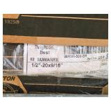 Lot of (1/2 Pallet) Misc Hardwares - Carriage Bolts, Hex Cap Screws, Hand Wheel Nuts Lot of (1/2 Pallet) Misc Hardwares - Carriage Bolts, Hex Cap Screws, Hand Wheel Nuts