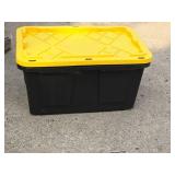 Lot of (4) 27-Gallon Plastic Tote Bin with Lid Lot of (4) 27-Gallon Plastic Tote Bin with Lid