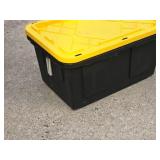 Lot of (4) 27-Gallon Plastic Tote Bin with Lid Lot of (4) 27-Gallon Plastic Tote Bin with Lid