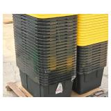 Lot of (4) 27-Gallon Plastic Tote Bin with Lid Lot of (4) 27-Gallon Plastic Tote Bin with Lid