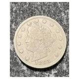 1883 W/O CENTS US V NICKEL