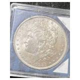 1885-O US MORGAN SILVER DOLLAR IN CASE