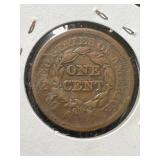 1851 US BRAIDED HAIR LARGE CENT VF30