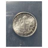 1964 US ROOSEVELT DIME ANACS MS64