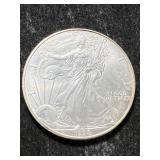 1998 AMERICAN SILVER EAGLE 1 TROY OZ .999 FINE SILVER