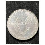 1998 AMERICAN SILVER EAGLE 1 TROY OZ .999 FINE SILVER