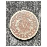 1883 W/CENTS US V NICKEL