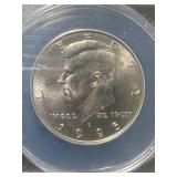 1995-D US KENNEDY HALF DOLLAR ANACS MS66