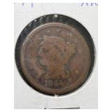 1844 US BRAIDED HAIR LARGE CENT