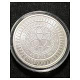 1 TROY OZ .999 FINE SILVER 2015 SILVER SHIELD ROUND IN AIRTITE