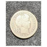 1912-D US BARBER DIME