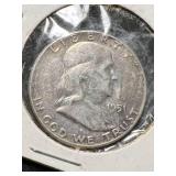 1951 US FRANKLIN HALF DOLLAR AU