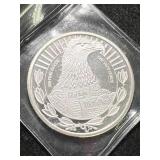 1 TROY OZ .999 FINE SILVER BILL OF RIGHTS ROUND