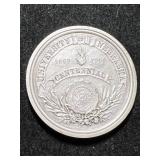 1 TROY OZ .999 FINE SILVER NEBRASKA ROUND