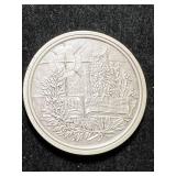 1 TROY OZ .999 FINE SILVER NEBRASKA ROUND