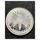 1 TROY OZ .999 FINE SILVER LIBERTY ROUND