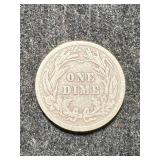 1912 US BARBER DIME